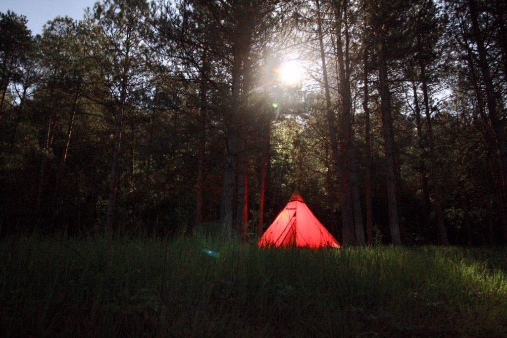 Motorradreise - wild campen mit dem Tipi