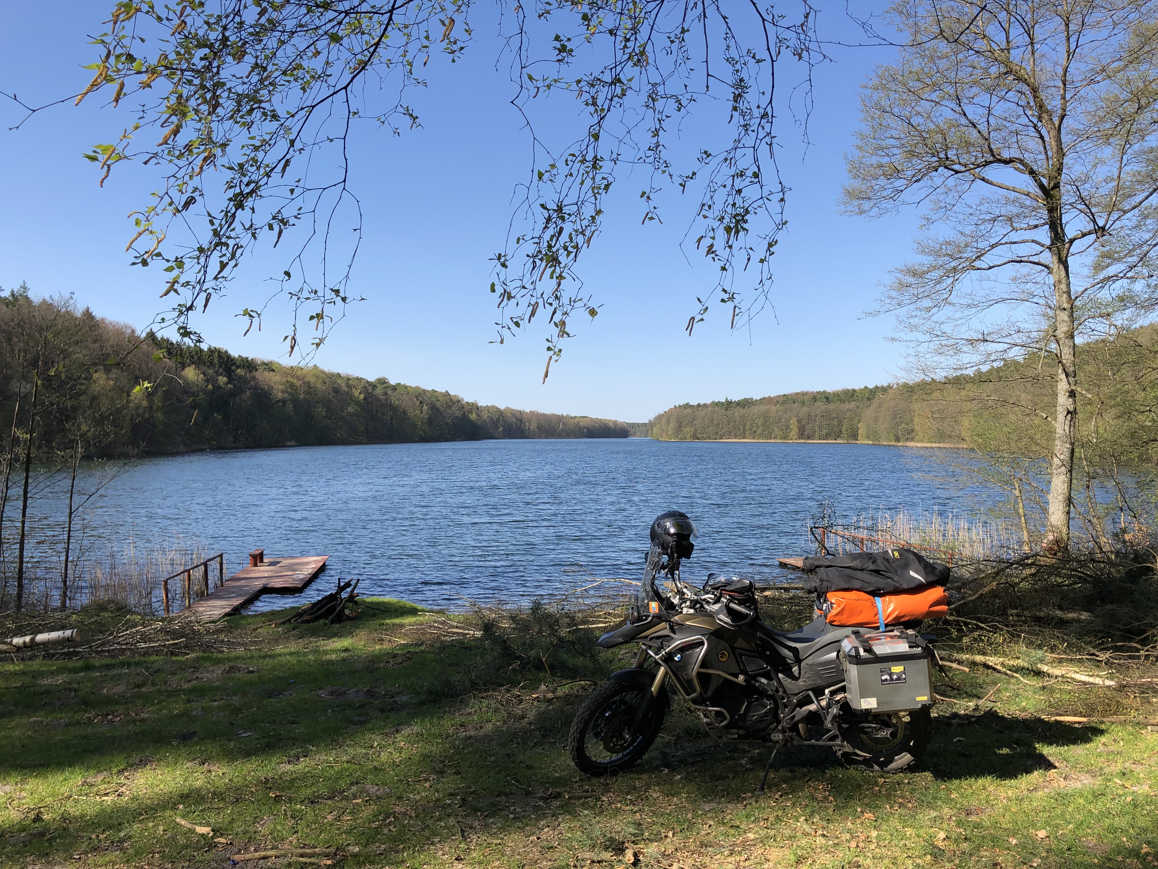 Chillen am See auf dem Transeurotrail Polen