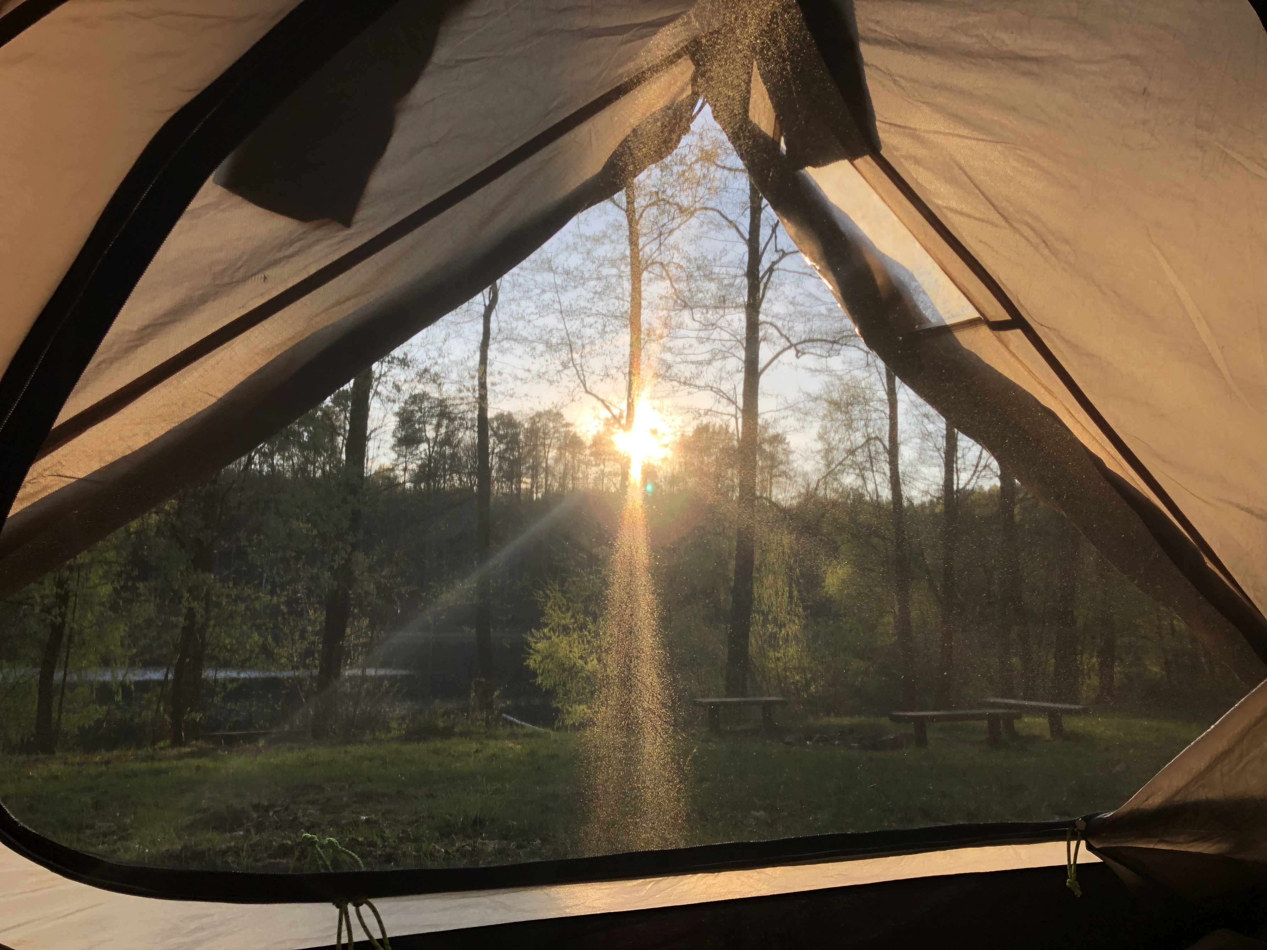 Guten Morgen auf dem Transeurotrail Polen